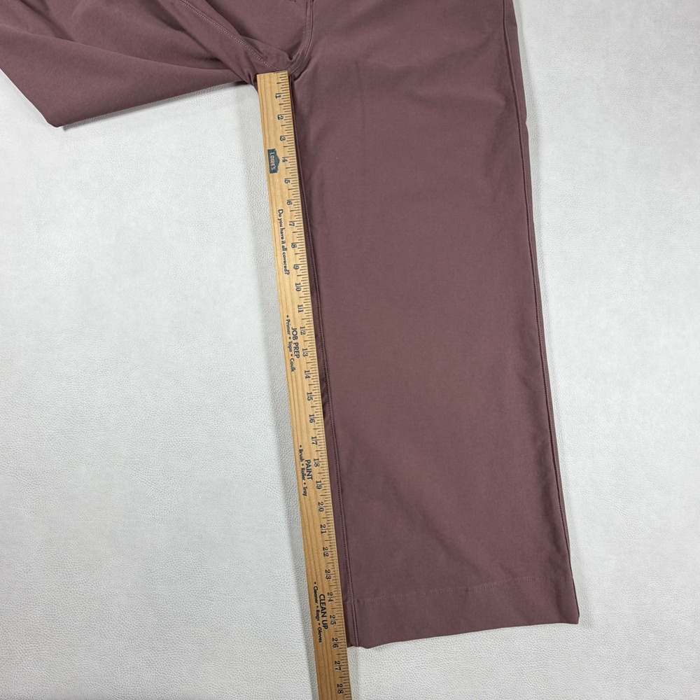 Lululemon City Sleek 5 Pocket Wide Leg Pants Mauve Plum Size 30 High Rise Tech - Picture 4 of 13